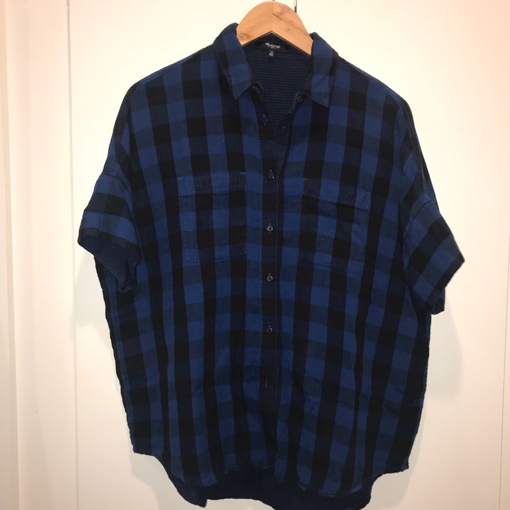 Madewell plaid top